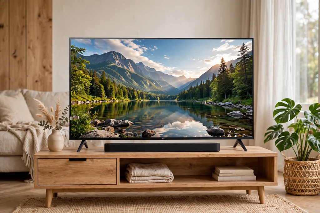 Smart TV LG 50UA7500PSA com tela LCD 4K de 50 polegadas, webOS e HDR
