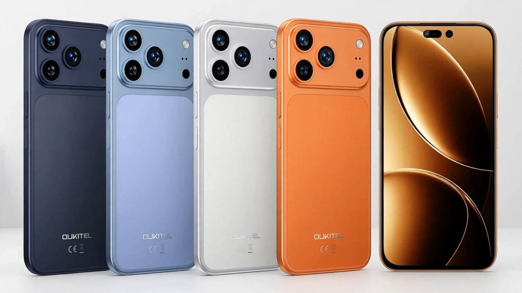 Celular Oukitel C17 Plus Pro Max barato parecido com iPhone 18 Pro Max